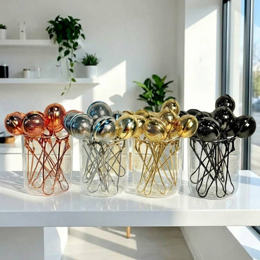 Stainless Steel Tea Strainer | Faire Market Bestseller: Silver