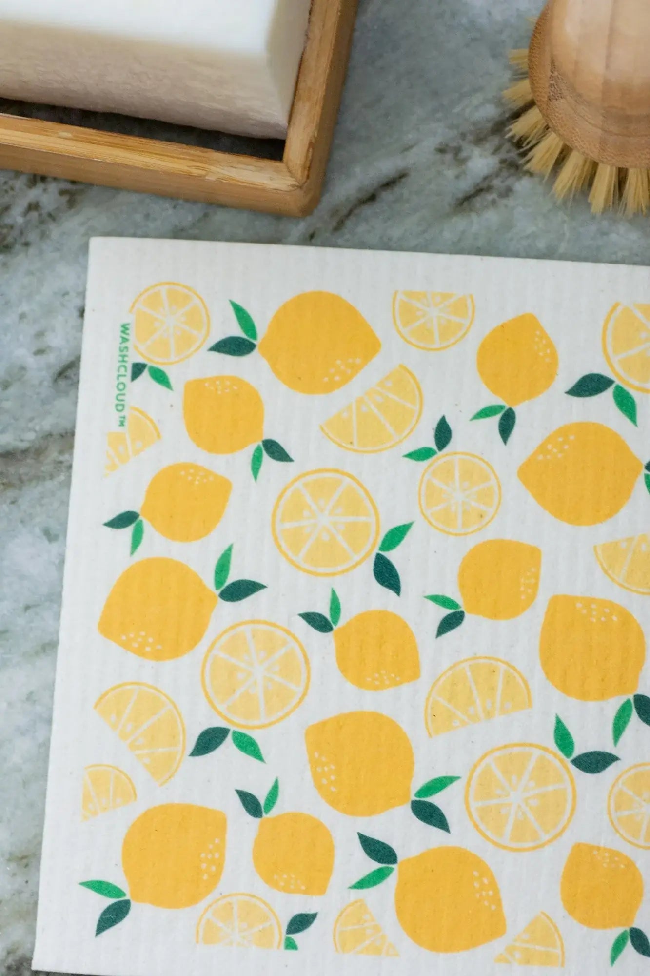 WASHCLOUD® FRESH SQUEEZED LEMON™ Swedish Dish Cloth - No Tox Life