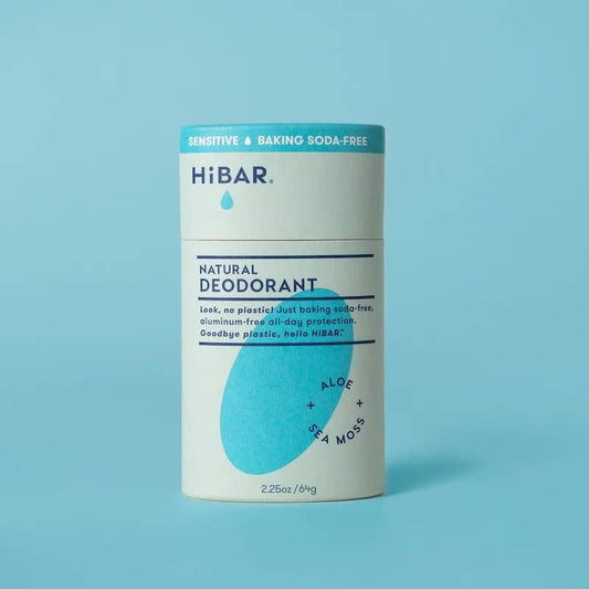 HiBAR Deodorant Sensitive Aloe + Sea-Moss(Baking soda free)