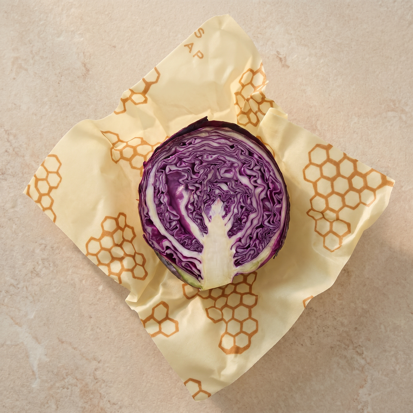 Bees Wrap Large Reusable Beeswax Wrap - Honeycomb Print