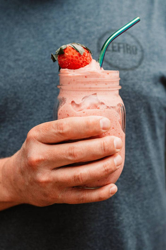 Rainbow straw - curved