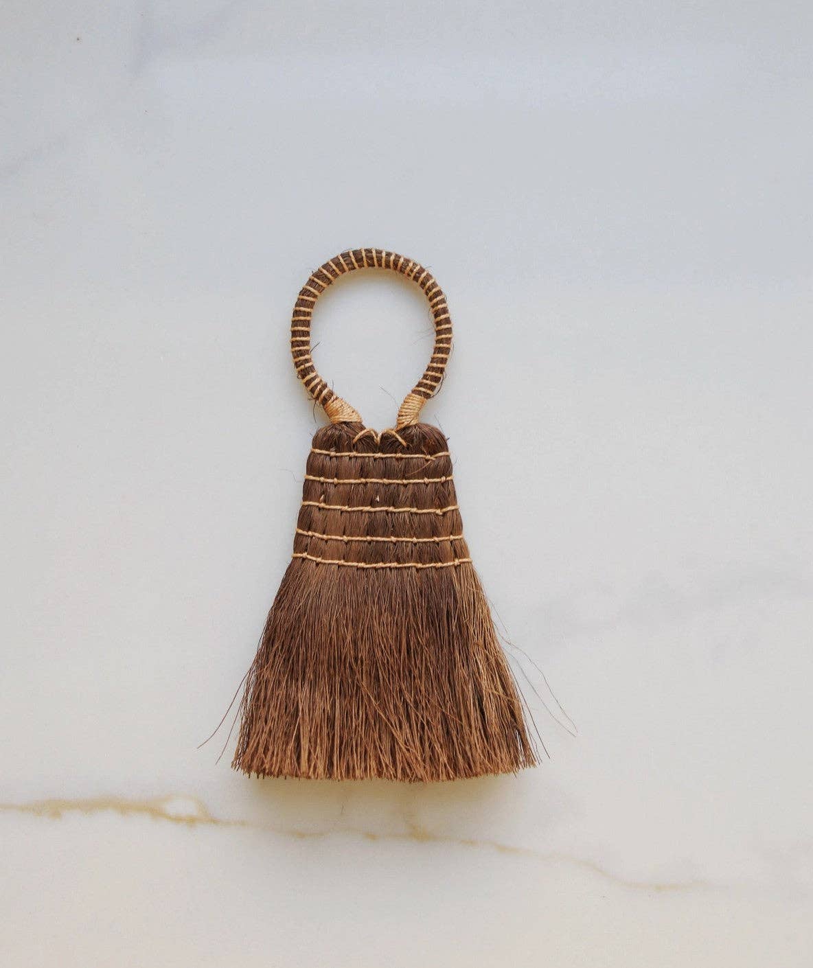 Mini Palm Fiber Brush with Handle