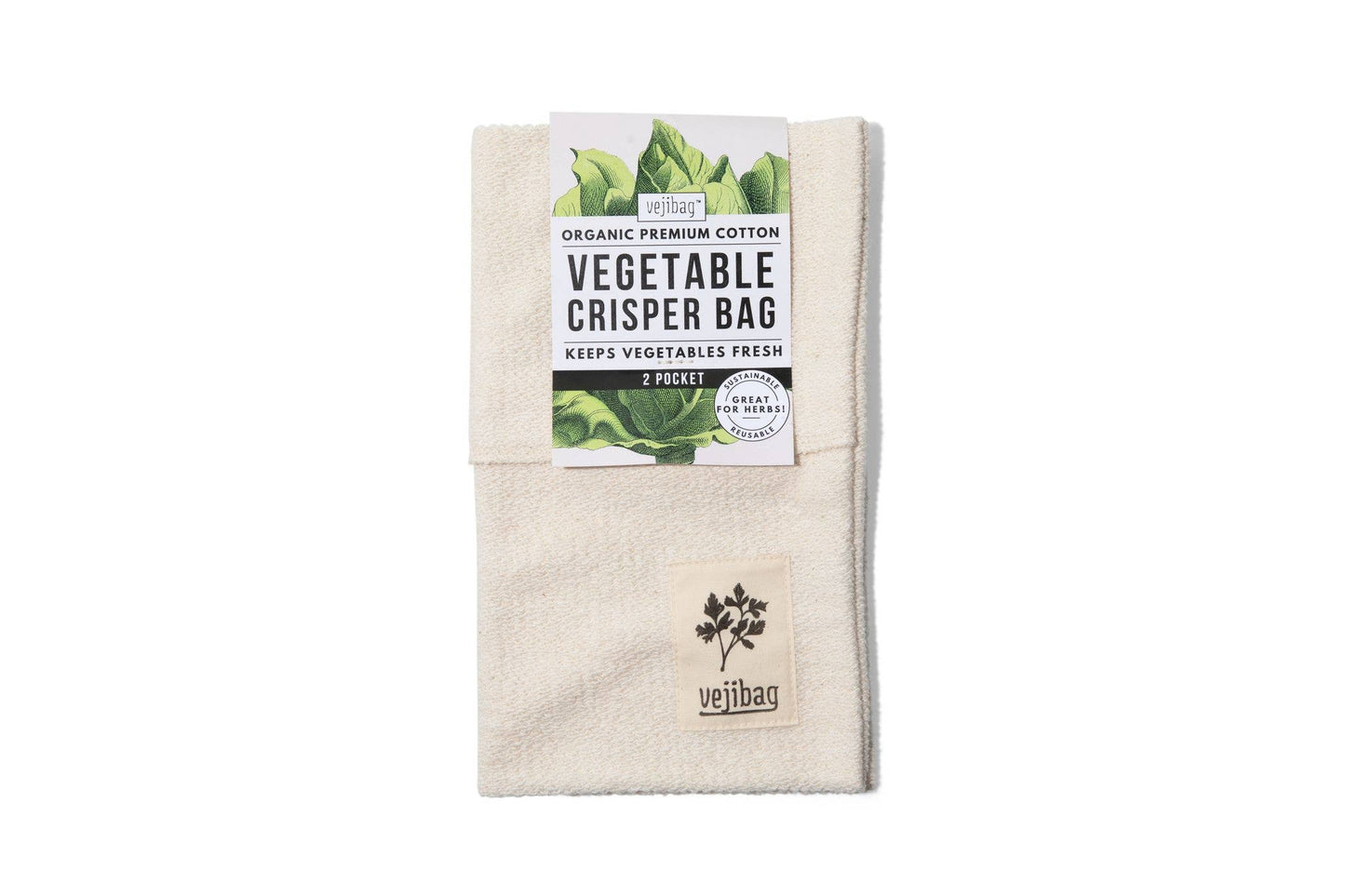 TWO POCKET Produce Bag – Keeps Herbs Fresh, Women-Owned