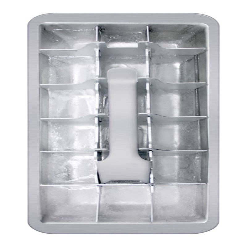 Harold Import Aluminum Ice Cube Tray, Silver, 6.5 oz