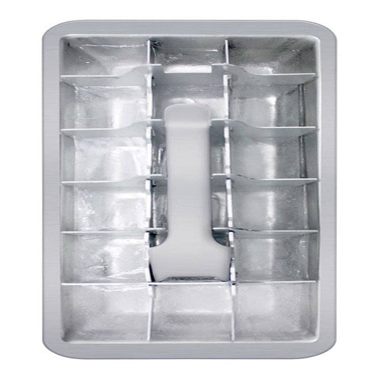 Harold Import Aluminum Ice Cube Tray, Silver, 6.5 oz