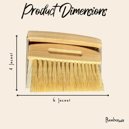 Bamboo Dust Pan & Bamboo Brush