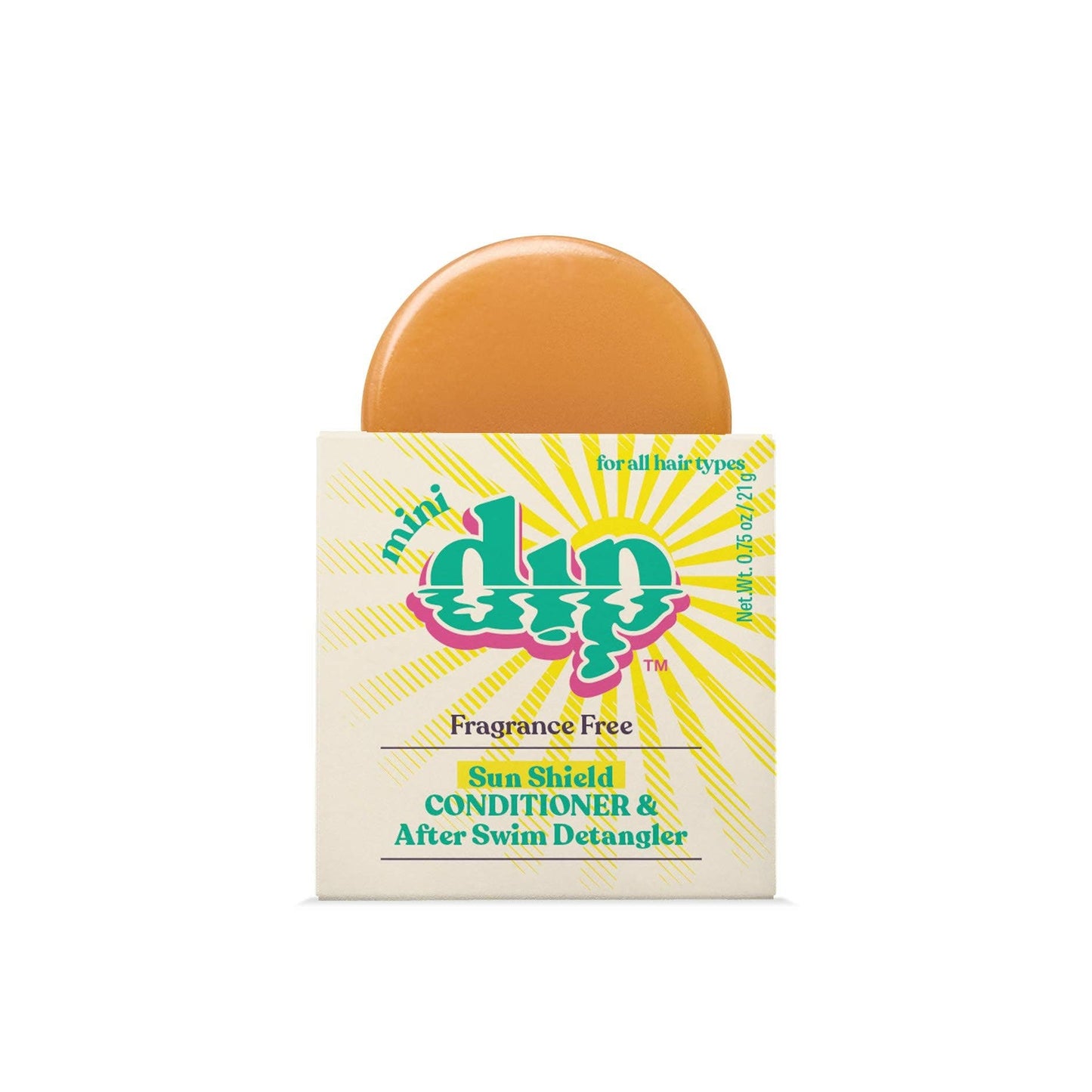 Mini Dip Sun Shield: Conditioner Bar & After Swim Detangler Fragrance Free: 0.75 oz