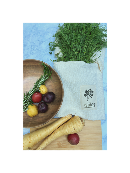 TWO POCKET Produce Bag – Keeps Herbs Fresh, Women-Owned
