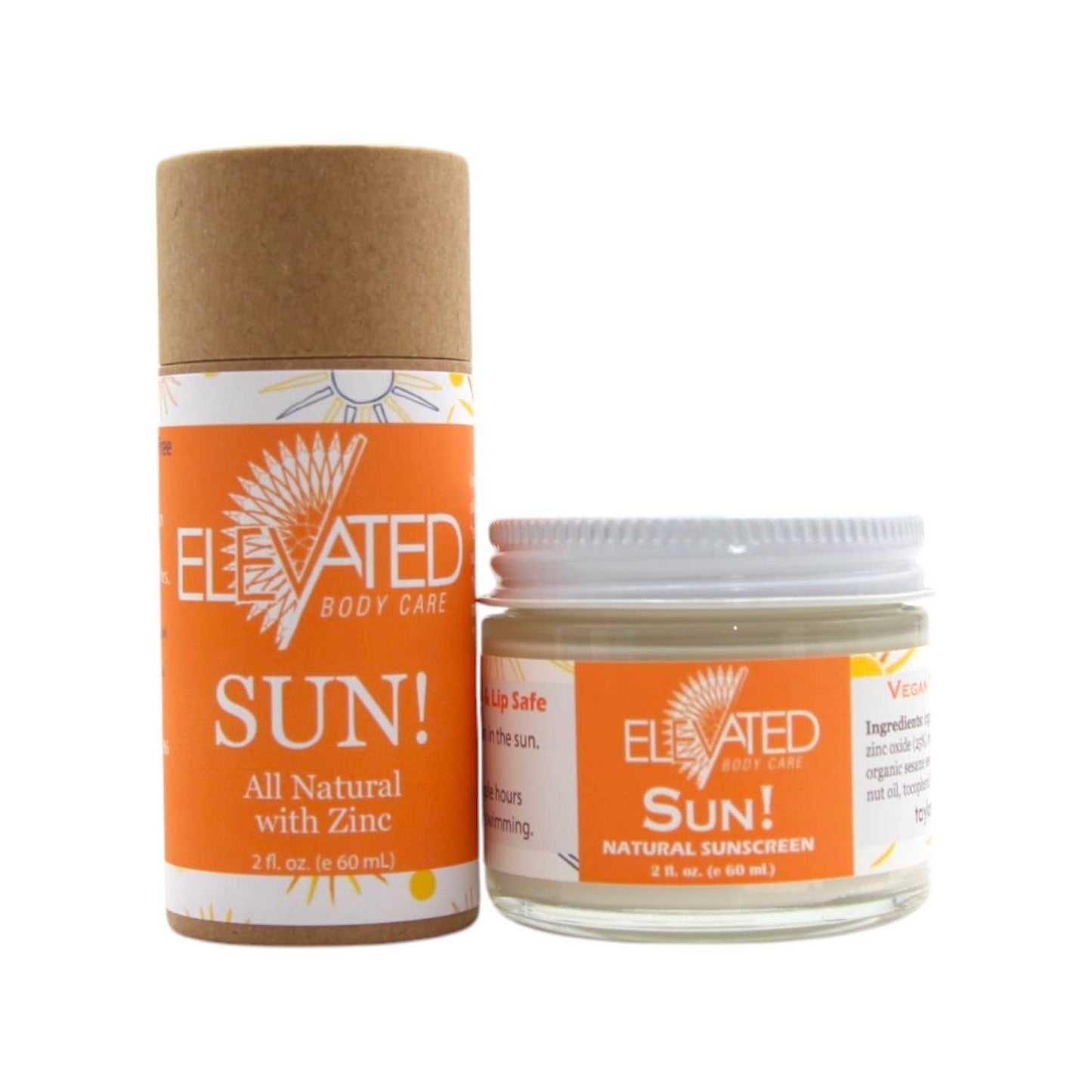 ELEVATED - SUN!  ALL Natural w\ Zinc - Glass Jar