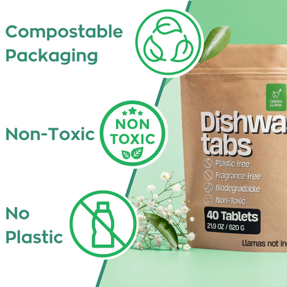 Unscented, PVA Free Dish Washer Tabs
