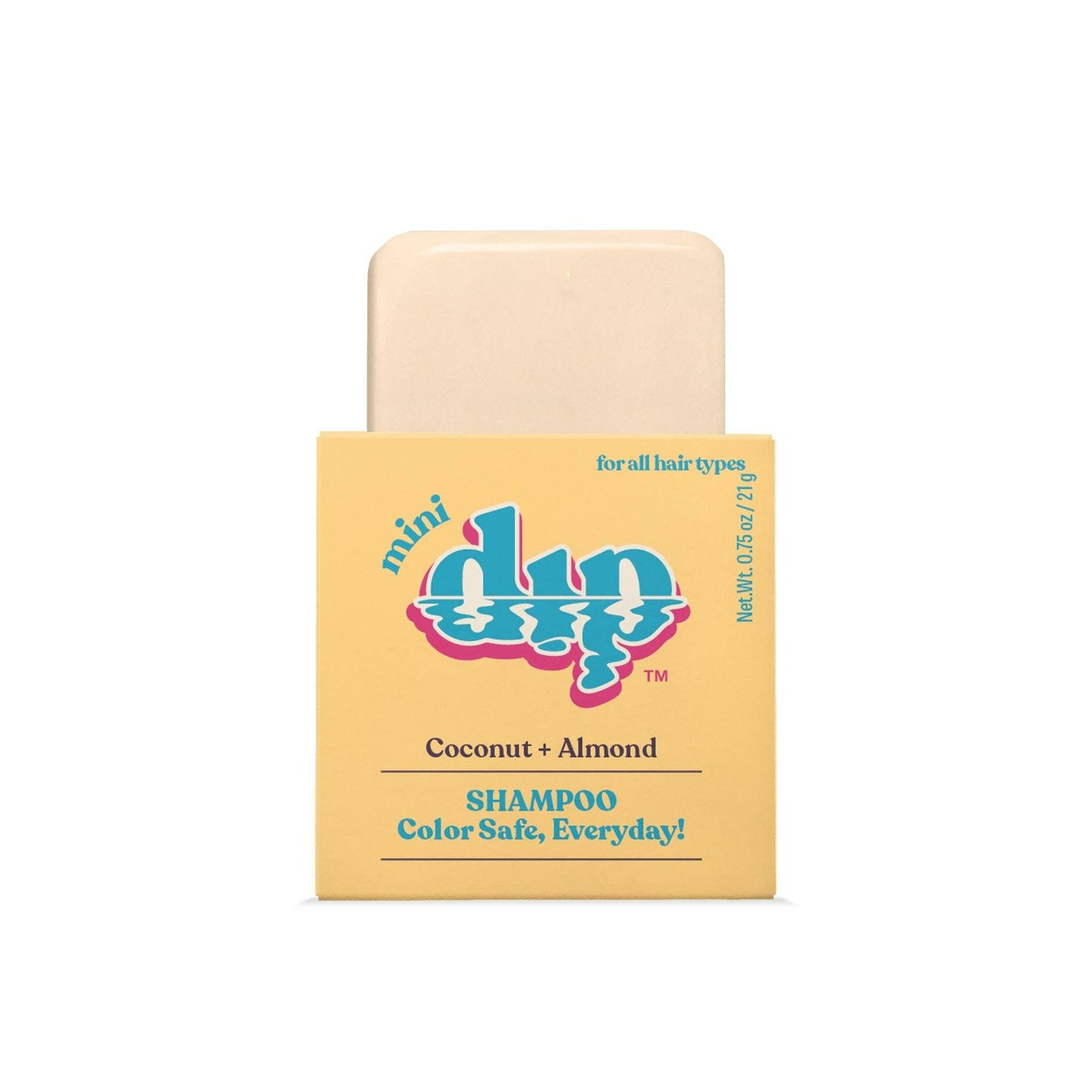 Mini Dip Shampoo Bar: Color Safe, Everyday - Coconut & Almond