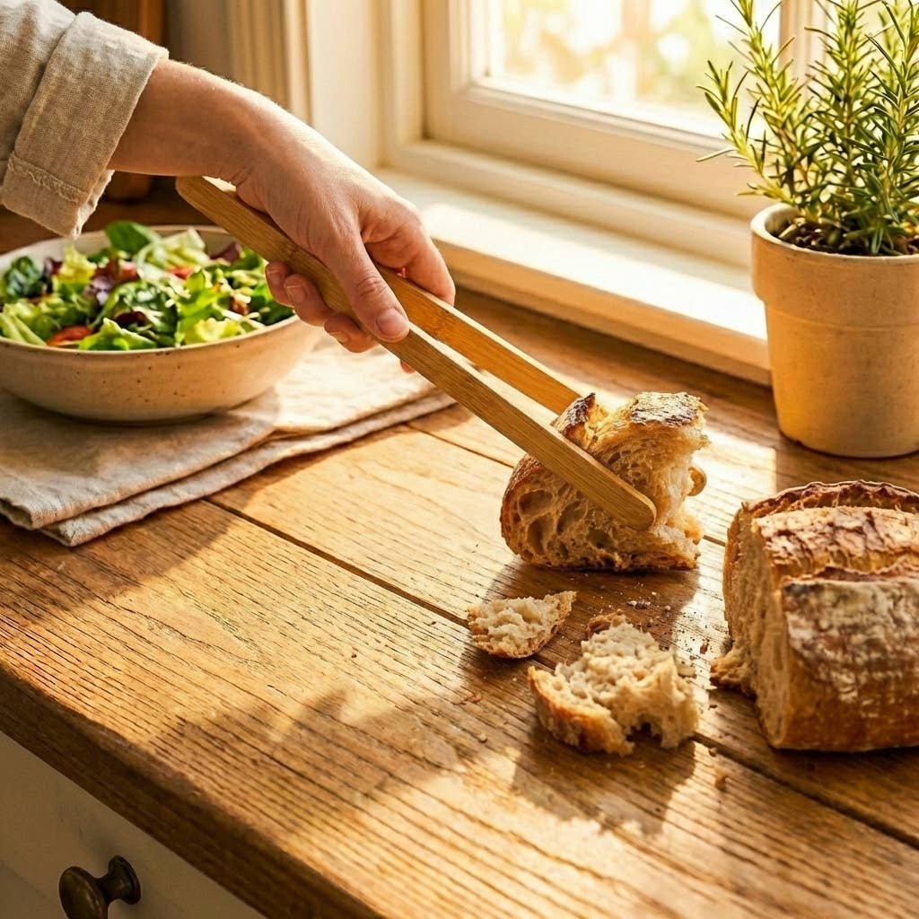 12" Bamboo Tong |  Kitchen Bestseller