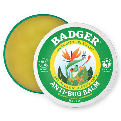 Badger Bug Repellent Tin, Organic and Deet-Free: 0.75 oz Tin