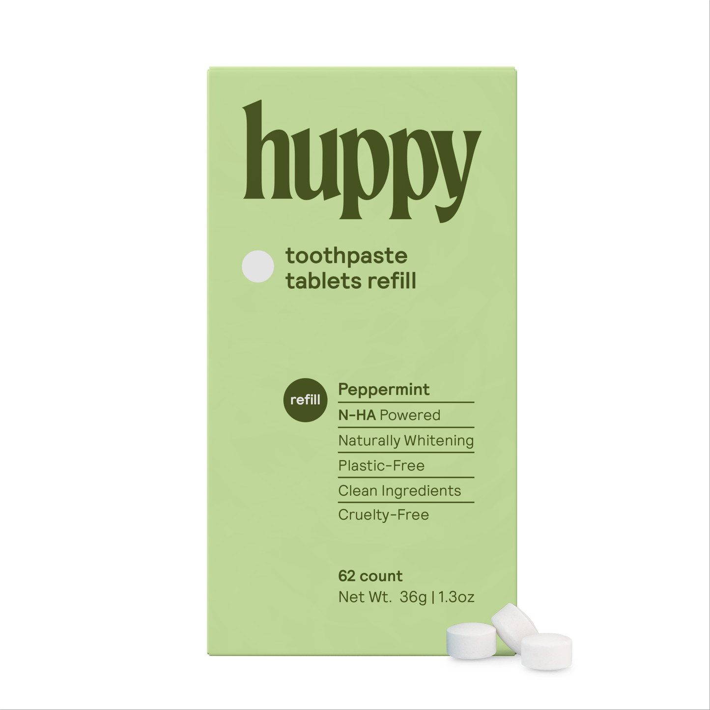 Fluoride-Free Toothpaste Tablets | Refill | Peppermint