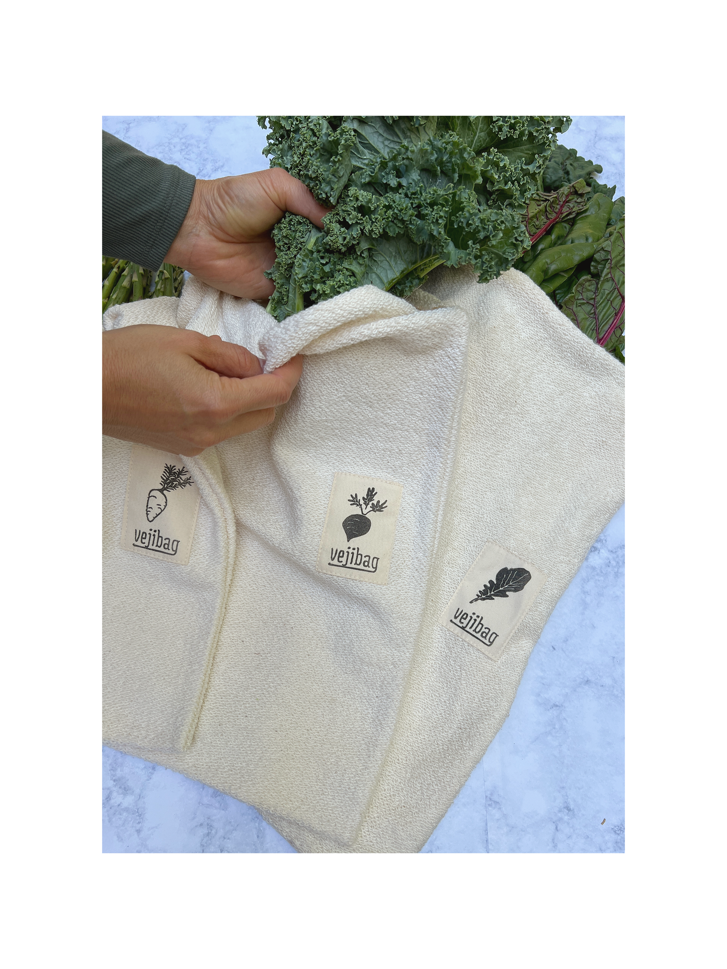 EXTRA LARGE Produce Bag –Zero Waste, Organic Cotton, USA