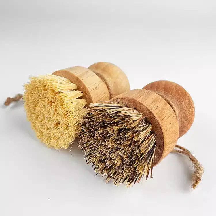Wood Palm Brush: Pot Scrubber