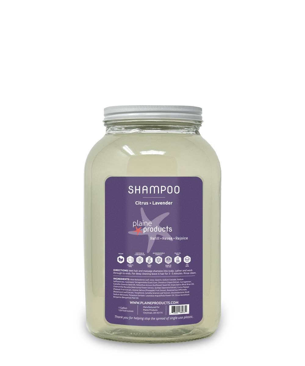 Shampoo One Gallon Bulk Reusable (pump not included): Rosemary Mint Vanilla