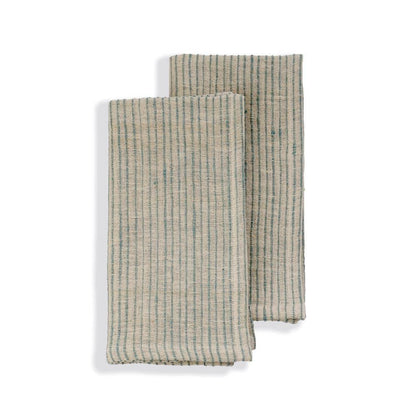 Organic Cotton Napkins | Handwoven Set of 2 | On Track Green