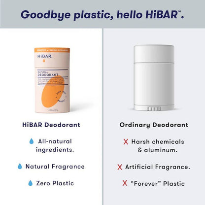 HiBAR Deodorant Sensitive  Pink-Iris+Neroli Baking soda free