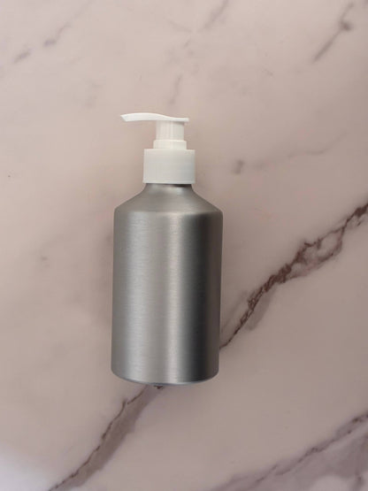 ALUMINUM BOTTLE WITH PUMP