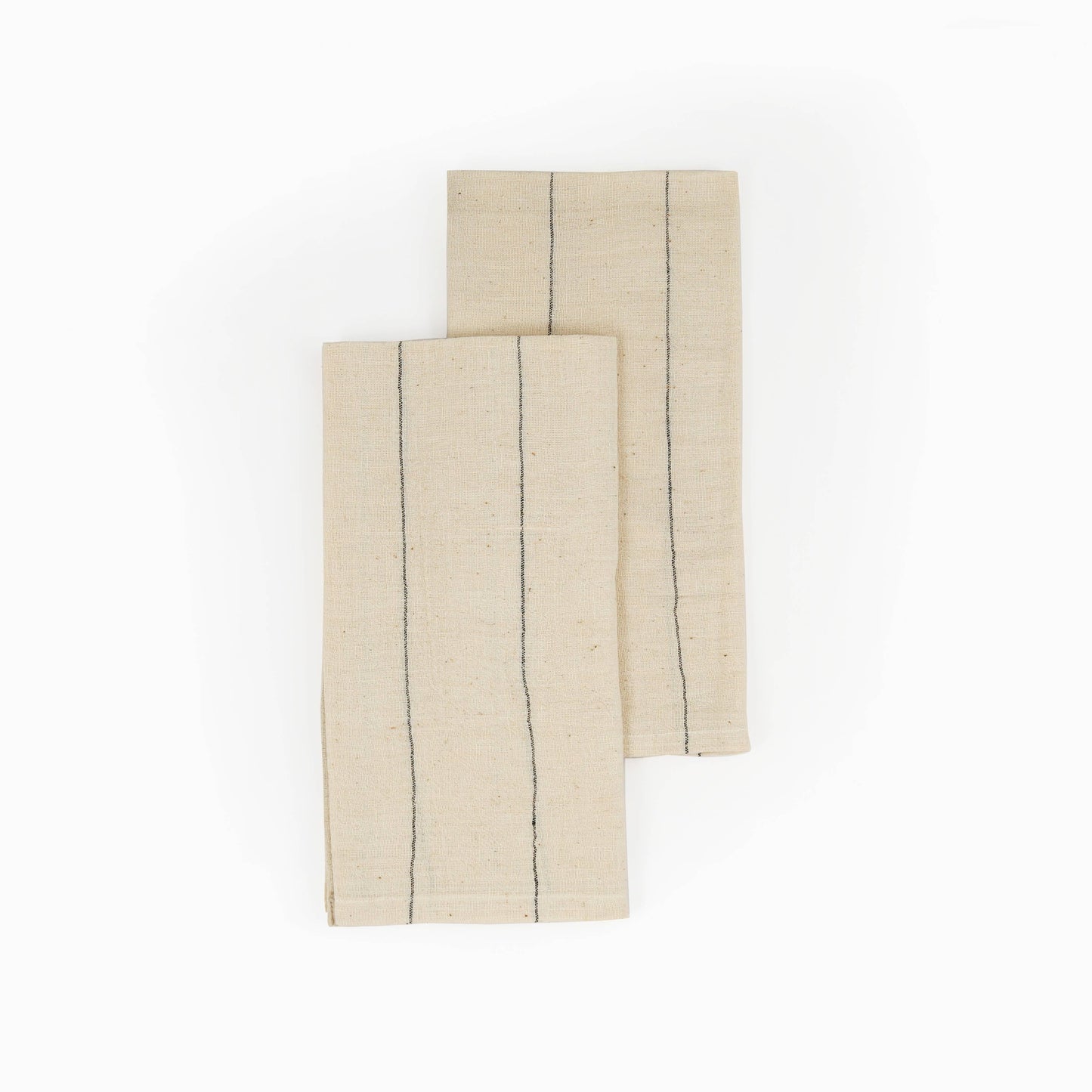 Organic Cotton Napkins | Handwoven | Believe Black | Set of 2