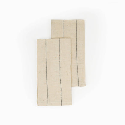 Organic Cotton Napkins | Handwoven | Believe Black | Set of 2