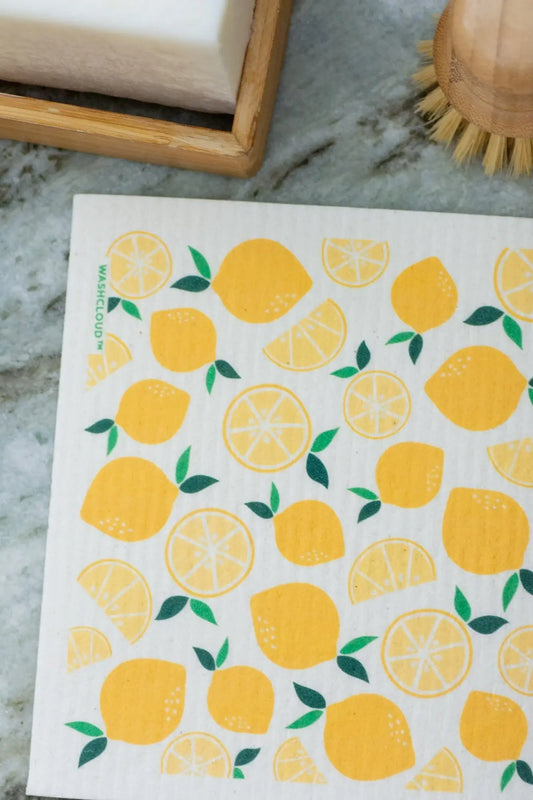 WASHCLOUD® FRESH SQUEEZED LEMON™ Swedish Dish Cloth - No Tox Life