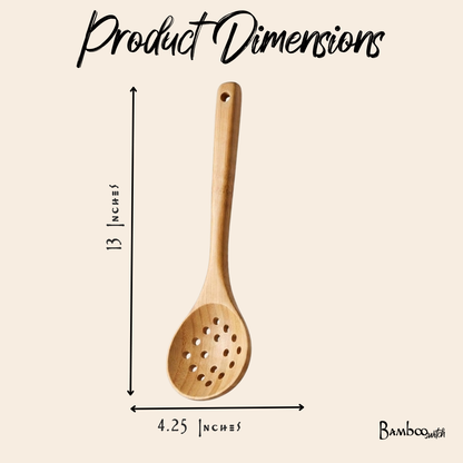 Bamboo Straining Spoon