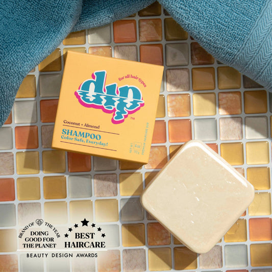Dip Shampoo Bar: Color Safe, Everyday - Coconut & Almond: 4 oz