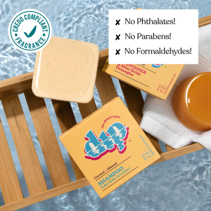 Dip Shampoo Bar: Color Safe, Everyday - Coconut & Almond: 4 oz
