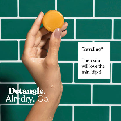 Mini Dip Sun Shield: Conditioner Bar & After Swim Detangler Fragrance Free: 0.75 oz
