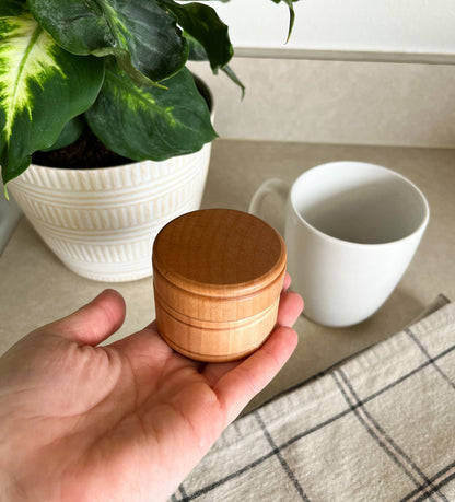 Wooden Pill & Supplement Holder/Wooden Ring Box/Trinket Box
