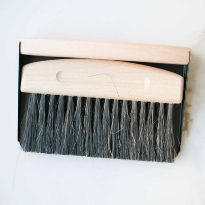 Mini Broom and Dustpan Set: Sisal- white