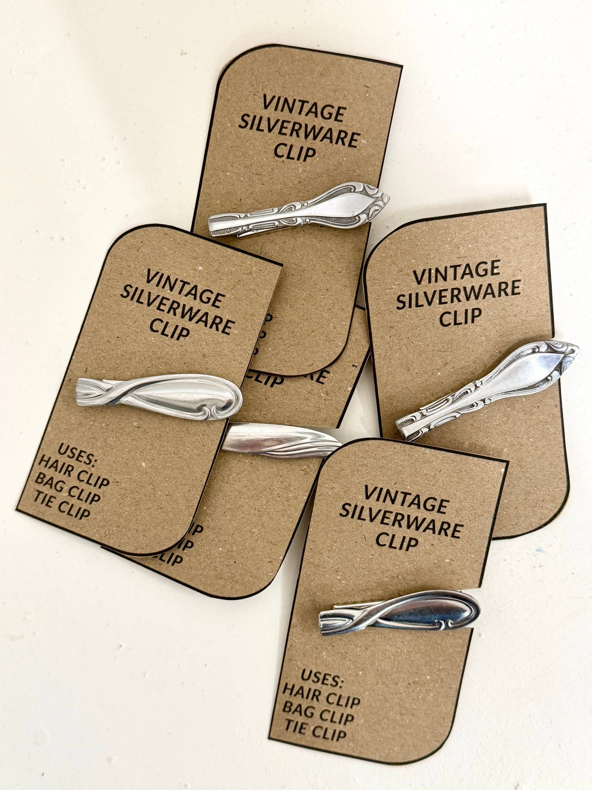 Vintage Silverware Clip: With clip