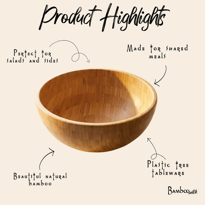 Bamboo Serving Bowl | Large