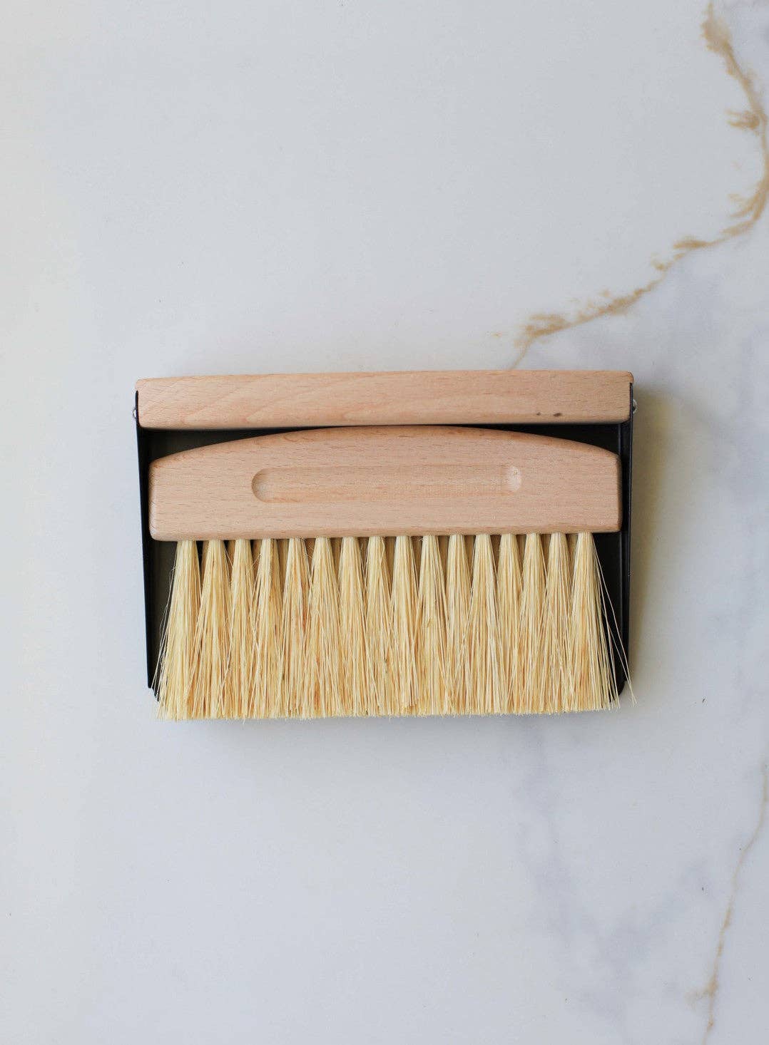 Mini Broom and Dustpan Set: Sisal- white