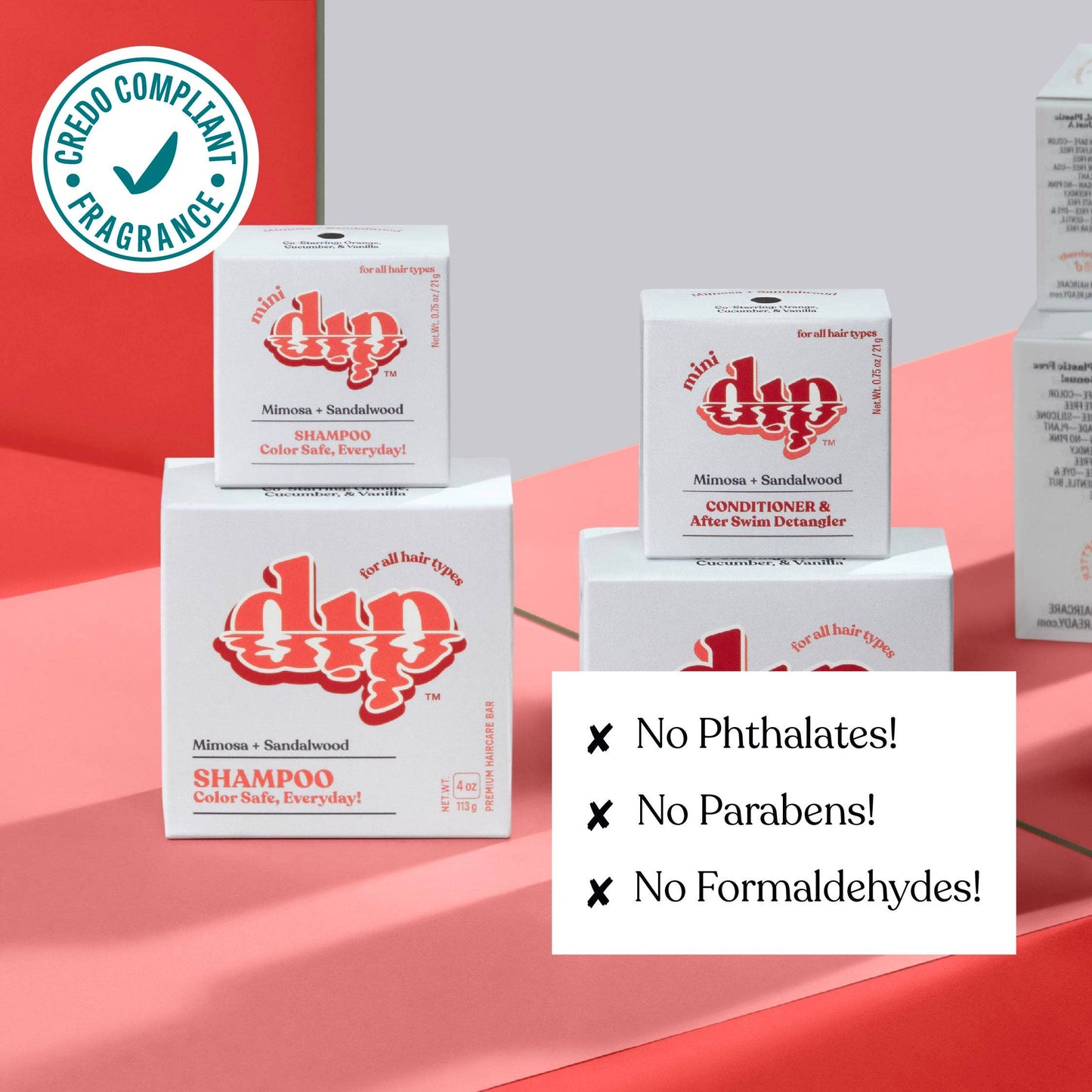 Mini Dip Shampoo Bar: Color Safe, Everyday - Mimosa & Sandalwood