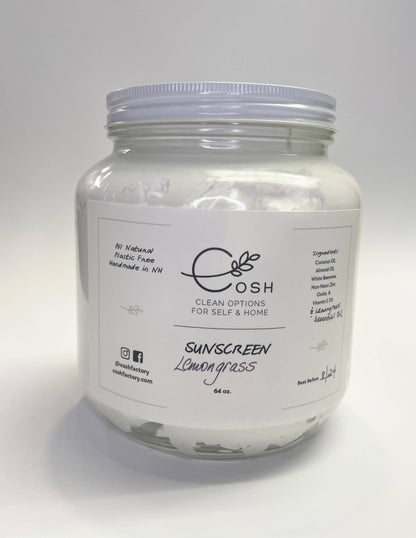 Bulk All-Natural Sunscreen
: Unscented