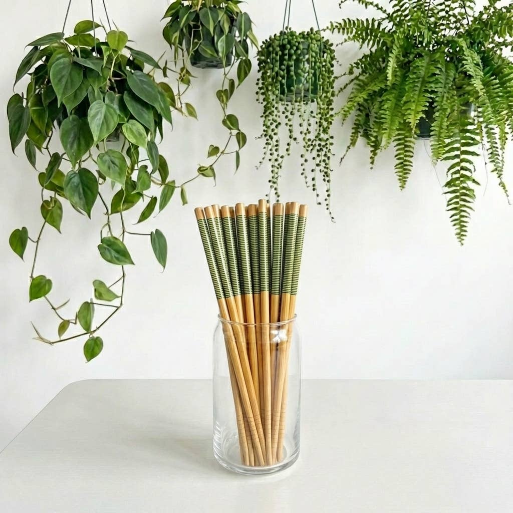 Bamboo Chopsticks - Set of 2 | Earth Day Bestseller: White