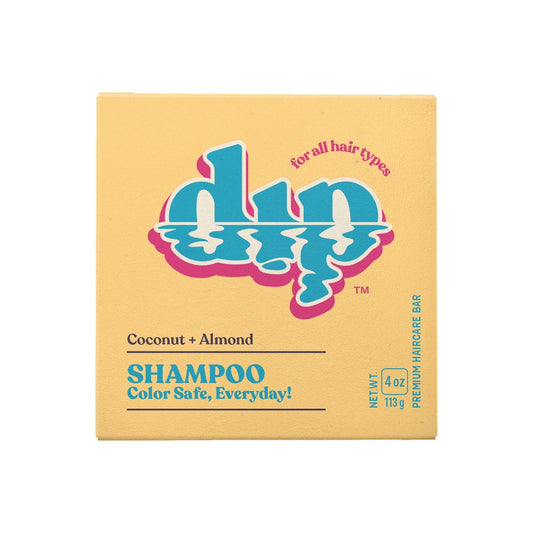 Dip Shampoo Bar: Color Safe, Everyday - Coconut & Almond: 4 oz