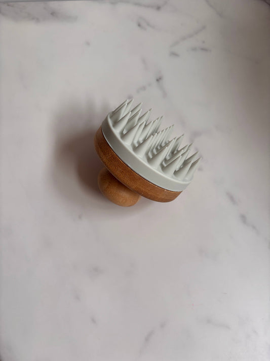 Silicone Scalp Massager: Gray