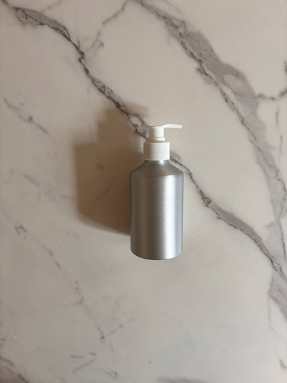 ALUMINUM BOTTLE WITH PUMP
