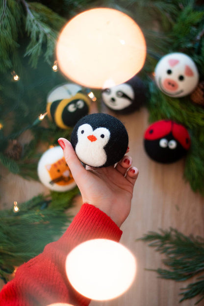 Critter Camp Eco Wool Dryer Balls - bee, pig, cat, sloth,...