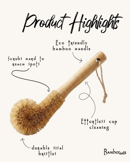 Bamboo Bottle Cleaning Brush
