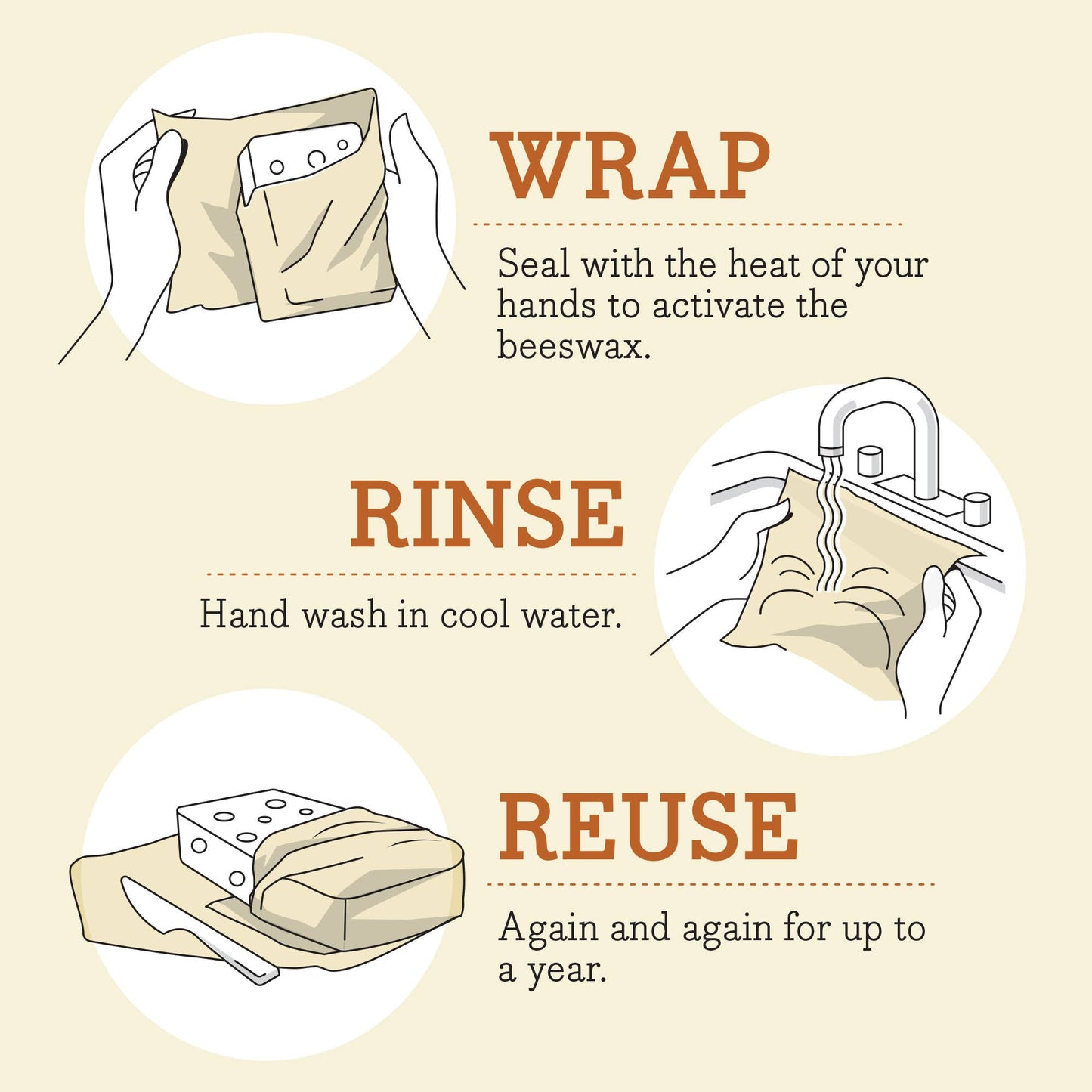 Bees Wrap Medium Reusable Beeswax Wrap - Honeycomb Print