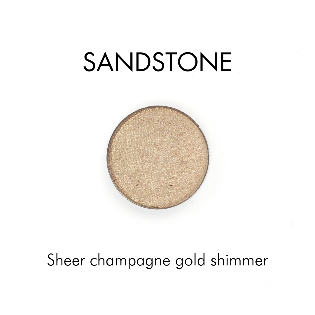 Pressed Mineral Eyeshadow | Refillable Zero Waste Makeup: Sandstone