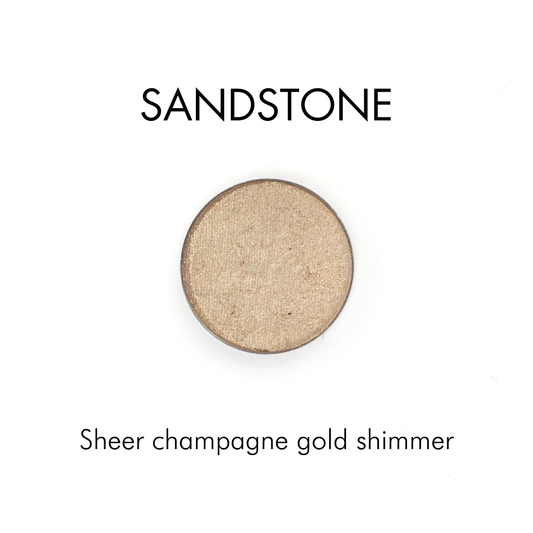 Pressed Mineral Eyeshadow | Refillable Zero Waste Makeup: Sandstone