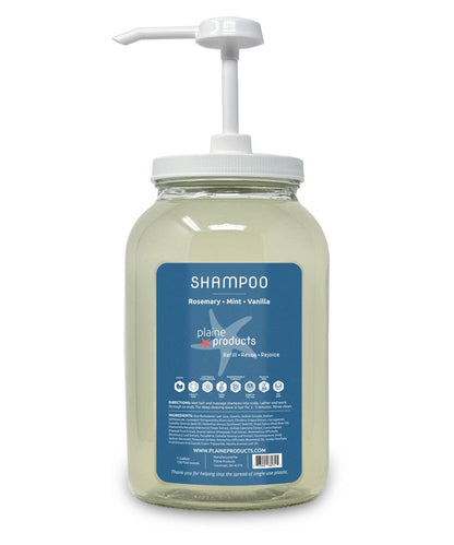 Shampoo One Gallon Bulk Reusable (pump not included): Rosemary Mint Vanilla