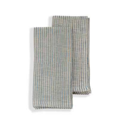 Organic Cotton Napkins | Handwoven Set of 2 | On Track Green