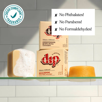Dip Shampoo Bar: Color Safe, Everyday - Tobacco & Driftwood